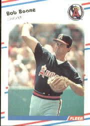 1988 Fleer Baseball Cards      485     Bob Boone